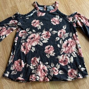 JODIFL Pink and Cream Patterned Top